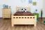 Kinderbett / Jugendbett Kiefer massiv Vollholz natur 68, inkl. Lattenrost - 100 x 200 cm (B x L)