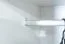 Drehtürenschrank / Kleiderschrank mit LED-Rahmen Siumu 34, Farbe: Weiß / Weiß Hochglanz - 226 x 277 x 60 cm (H x B x T)