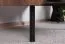 Schreibtisch Mairenke 09, Farbe: Walnuss / Schwarz matt - Abmessungen: 79 x 135 x 55 cm (H x B x T)