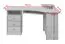 Schreibtisch Kiefer massiv Vollholz Walnussfarben Junco 185 - Abmessungen: 74 x 138 x 83 cm (H x B x T)