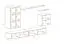 Stylische Wohnwand Balestrand 17, Farbe: Weiß - Abmessungen: 160 x 270 x 40 cm (H x B x T), mit 12 Fächern