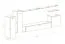 Wohnwand Balestrand 04, Farbe: Eiche Wotan - Abmessungen: 160 x 330 x 40 cm (H x B x T), mit Push-to-open Funktion
