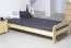 Kinderbett 90 x 200 cm | Massivholz: Kiefer | Natur Lackiert | inkl. Rollrost Abbildung