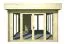 Gartenhaus 3,7 x 3,5 Meter (inkl. Dach) | Naturbelassen | Flachdach | 28 mm Blockbohlen Abbildung