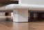 Kleiderschrank | 2 Drehtüren | 2 Schubladen | 1 Fach | mit Kleiderstange | 90 cm breit | Massivholz | Farbe: Weiß Abbildung
