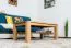 Beistelltisch Couchtisch Eiche Massivholz Farbe: Natur 45x105x65 cm Abbildung