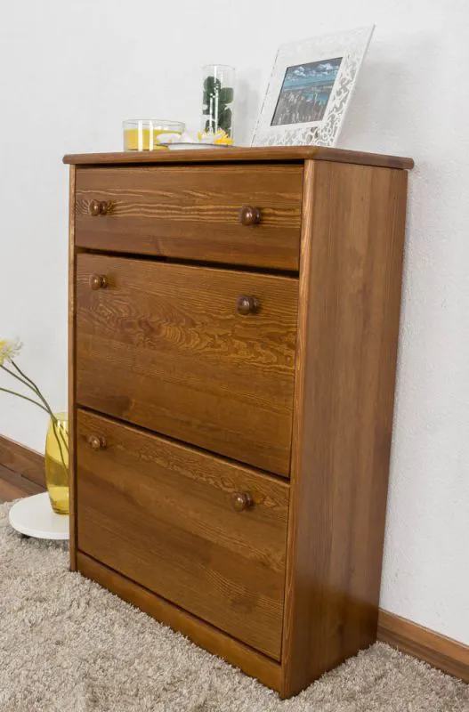 Massiver Schuhschrank Kiefernholz