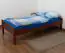 Jugendzimmerbett Kirschfarben "Easy Premium Line" K1/1n, massives Buchenholz, Matratzenmaße 90 x 200 cm, niedriges Kopfteil 