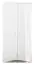Kleiderschrank mit viel Stauraum Sydfalster 08, Farbe: Weiß / Weiß Hochglanz - Abmessungen: 191 x 90 x 51 cm (H x B x T), mit 2 Türen und 2 Fächern