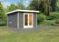 Saunahaus "Anni 1" SET A Farbe: Terragrau - 309 x 309 cm (B x T), Grundfläche: 9,3 m²