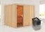 Sauna "Toivo" SET mit Ofen 9 kW Edelstahl - 231 x 196 x 198 cm (B x T x H)