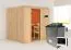 Sauna "Eemil" SET mit Ofen externe Steuerung easy 9 kW Edelstahl - 196 x 170 x 198 cm (B x T x H)