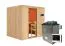 Sauna "Eemil" SET mit Ofen externe Steuerung easy 9 kW Edelstahl - 196 x 170 x 198 cm (B x T x H)