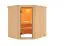 Sauna "Askjell" mit bronzierter Tür - Farbe: Natur - 196 x 170 x 198 cm (B x T x H)