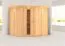 Sauna "Nooa" mit Kranz und Energiespartür - Farbe: Natur - 210 x 210 x 202 cm (B x T x H)
