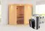 Sauna "Kjell" SET mit Klarglastür, Kranz & Ofen 3,6 kW - 184 x 165 x 202 cm (B x T x H)
