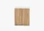 Drehtürenschrank / Hängeschrank | 71,5 x 60 x 29 cm | Braun / Weiß | Parnassus 08 | 2 Türen | Metallgriffe silberfarben | Front in Holzoptik