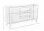 Sideboard / Kommode Engordany 03 | Buche Vollholz massiv | Farbe: Walnuss | lackiert | zwei Türen | Soft-Close-Funktion | drei Schubladen | vier Fächer