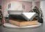 Boxspringbett im eleganten Design Pilio 72, Farbe: Schwarz / Eiche Golden Craft - Liegefläche: 180 x 200 cm (B x L)