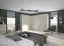 Kommode Siumu 15, Farbe: Beige / Beige Hochglanz - 97 x 76 x 45 cm (H x B x T)