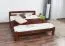 Jugendbett Kiefer Vollholz massiv Nussfarben A5, inkl. Lattenrost - Abmessung 160 x 200 cm (B x L)
