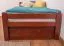Kinderbett / Jugendbett "Easy Premium Line" K1/2n inkl. 2 Schubladen und 2 Abdeckblenden, 90 x 200 cm Buche Vollholz massiv Kirschfarben