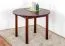 Tisch Kiefer massiv Vollholz Walnussfarben Junco 235A (rund) - Durchmesser 100 cm