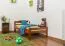 Kinderbett / Jugendbett "Easy Premium Line" K1/2n, Buche Vollholz massiv kirschrot lackiert - Liegefläche: 90 x 190 cm