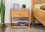 Nachtkommode Kiefer massiv Vollholz Erlefarben Junco 126 - Abmessung: 40 x 40 x 27 cm (H x B x T)