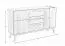 Wohnzimmer - Set F Engordany | 3-teilig | Farbe: Eiche Rustikal | Buche Vollholz massiv | lackiert | 1 Kommode | 1 TV-Schrank | 1 Vitrine
