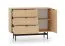 Kommode | Farbe: Eiche Mavelie | 3 Schubladen | Soft-Close Funktion | 1 Tür | 2 Fächer | 115 x 40 x 85 cm | schlichtes Design | für Wohnzimmer