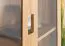 Vitrine Eiche massiv natur Aurornis 14 - Abmessungen: 125 x 96 x 40 cm (H x B x T)