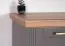 Wohnzimmer Komplett - Set C Lotofaga, 7-teilig, Farbe: Grau / Walnuss