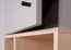 Schrank, Regal mit 7 offenen Fächern, Jugendzimmerschrank, 195 x 45 x 40 cm, Eiche / Grau, 1 Tür und 2 Schubladen, ABS-Kanten