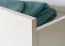 Drehtürenschrank / Kleiderschrank mit Rahmen Siumu 28, Farbe: Weiß / Weiß Hochglanz - 226 x 187 x 60 cm (H x B x T)