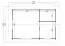 Gartenhaus G293 Carbongrau inkl. Fußboden - 40 mm Blockbohlenhaus, Grundfläche: 22,42 m², Satteldach