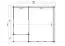 Gartenhaus G289 Carbongrau inkl. Fußboden - 44 mm Blockbohlenhaus, Grundfläche: 26,88 m², Satteldach