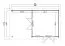 Gartenhaus G285 Lichtgrau inkl. Fußboden - 44 mm Blockbohlenhaus, Grundfläche: 22,75 m², Flachdach