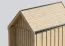 Steiner Shopping Gartenhütte aus massiver Fichte | 1 Fenster | Natur | Grundfläche: 4,64 m² | Skandinavischer Style | Satteldach | Außenmaße: 162,4 x 285,7 cm | Malmö 30