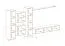 Moderne Wohnwand Balestrand 84, Farbe: Eiche Wotan - Abmessungen: 180 x 330 x 40 cm (H x B x T), mit Push-to-open Funktion