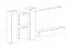 Stylische Wohnwand Kongsvinger 41, Farbe: Eiche Wotan - Abmessungen: 180 x 330 x 40 cm (H x B x T), mit fünf Türen