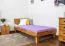 Eiche Massivholz Bettgestell 100 x 200 cm geölt Abbildung