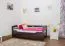 Bett mit Schubladen Buche 90 x 200 cm Schokobraun Abbildung