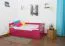 Stauraumbett Buche 90 x 200 cm Rosa Abbildung