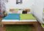 Eiche Massivholz Bettgestell 200 x 200 cm geölt Abbildung