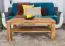Couchtisch Eiche Massivholz Farbe: Natur 45x105x65 cm Wohnzimmermöbel Wohnzimmereinrichtung Abbildung