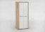 Wohnzimmer - Kleiderschrank, Farbe: Eiche Sonoma / Weiß - 195 x 80 x 55 cm (H x B x T) Abbildung