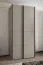 Kleiderschrank / Schiebetürenschrank | ABS-Kantenschutz | 6 Fächer | 2 Kleiderstangen | 245,5 x 120 x 64 cm | 2 Schiebetüren | Farbe: Kaschmir