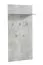 Garderobe mit Beton Optik Molia 03, fünf Haken, eine Ablagefläche, Farbe: Beton, ABS-Kantenschutz, Maße: 137 x 67 x 19,5 cm, für Vorraum