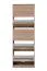 Hoher Schuhschrank Gradide 05, Farbe: Eiche Sonoma, fünf Kipptüren, Griffe: Grau, 10 Fächer, Maße: 191,5 x 67 x 28 cm, ABS-Kantenschutz, für den Vorraum